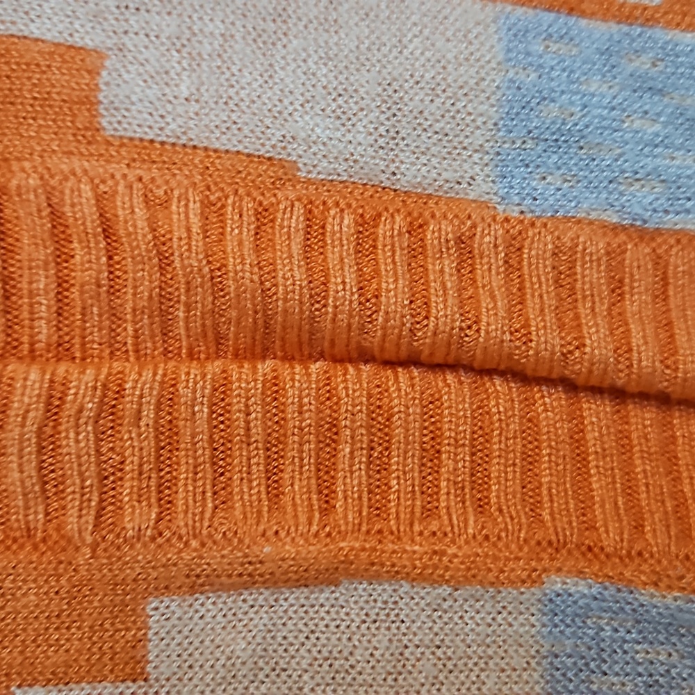 Gypsy 05 Small Orange Oversized Vibrant Fun Bright Spring Summer Sleeveless Top - Picture 6 of 8